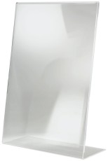 SIGEL Tischaufsteller, schräg, glasklar, für A3 Tischaufsteller A3 300 x 425 mm