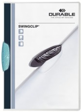 Durable Klemm-Mappe SWINGCLIP® - 30 Blatt, mittelblau Klemmmappe mittelblau bis 30 Blatt