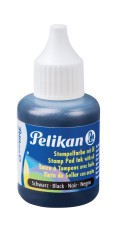 Pelikan® Stempelfarbe 4 - mit Öl, 30 ml, schwarz Kunststoff-Behälter mit Spritzdüse Stempelfarbe