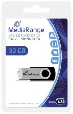 MediaRange USB Speicherstick 2.0 - 32 GB USB Stick 32 GB USB 2.0 13-17 MB/s 5-7 MB/s schwarz/silber