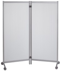 Paperflow Mobile Trennwand grau Trennwand grau 152 cm 170 cm Aluminium Polystyrol