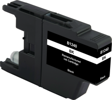 Neutrale Tintenpatrone BR1240BK-INK-FRC für versch. Brother-Geräte (Schwarz)