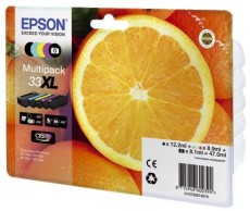 Epson Original Epson Tintenpatrone MultiPack High-Capacity Bk,C,M,Y,PBK EasyMail (C13T33574011,33XL,T3357,T33574011)