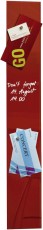 SIGEL Glas-Magnetboard Artverum - rot, 12 x 78 cm Magnettafel rot 12 cm 78 cm 1,5 cm