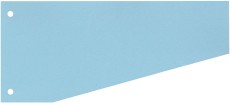 WEKRE Trennstreifen Trapez - 190 g/qm Karton, blau, 100 Stück Trennstreifen blau 240 mm 105 - 60 mm