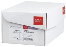 Elco Briefumschlag Office Box mit Deckel - C6, weiß, haftklebend, ohne Fenster, 80 g/qm, 500 Stück