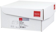 Elco Briefumschlag Office Box mit Deckel - C6/5, weiß, nassklebend, mit Fenster, 80 g/qm, 500 Stück