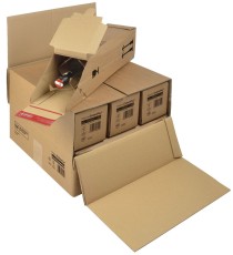 ColomPac® Umkarton für 3 oder 6 Einzelflaschenkartons Versandkarton 385 x 265 x 375 mm braun 595 g