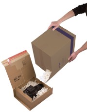 tidyPac® Flo-Box Verpackungschips - 45 Liter Verpackungschips Styropor 395 x 300 x 400 mm 45 Liter