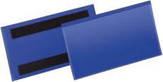 Durable Kennzeichnungstasche - magnetisch, 150 x 67 mm, PP, dokumentenecht, dunkelblau, 50 Stück