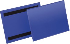Durable Kennzeichnungstasche - magnetisch, A5 quer, PP, dokumentenecht, dunkelblau, 50 Stück oben