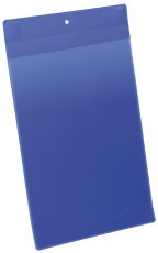 Durable Kennzeichnungstasche - magnetisch, A4 hoch, PP, dokumentenecht, dunkelblau, 10 Stück oben