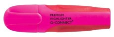 Q-Connect® Textmarker Premium - ca. 2 - 5 mm, rosa weiche, ergonomische Griffzone Textmarker rosa