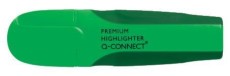 Q-Connect® Textmarker Premium - ca. 2 - 5 mm, grün weiche, ergonomische Griffzone Textmarker grün