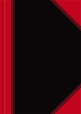 Landré® Kladde - A4, liniert, 96 Blatt Hardcover Kladde A4 liniert 60 g/qm 96 Blatt schwarz/rot
