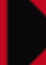 Landré® Kladde - A5, liniert, 96 Blatt Hardcover Kladde A5 liniert 60 g/qm 96 Blatt schwarz/rot