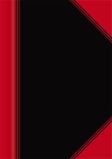 Landré® Kladde - A7, kariert, 96 Blatt Hardcover Kladde A7 kariert 60 g/qm 96 Blatt schwarz/rot