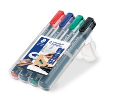 Staedtler® Permanentmarker Lumocolor® 352, nachfüllbar, STAEDTLER Box mit 4 Farben ca. 2 mm