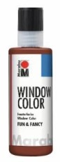 Marabu Window Color fun&fancy - Mittelbraun 046, 80 ml Window Color mittelbraun auf Wasserbasis