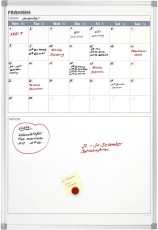 Franken X-tra!Line® Kalender - 5 Wochen, 60 x 90 cm Inkl. Wandbefestigung und Ablageschale lackiert