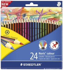 Staedtler® Farbstifte Noris® colour - 3 mm, Kartonetui 24 Farben Farbstiftetui 24 Farben sortiert