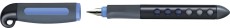FABER-CASTELL Schulfüller Scribolino - Linkshänder, L, schwarz/blau ergonomisches Soft-Griffstück