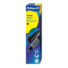 Pelikan® Tintenroller Twist® - Black dreieckige Form mit weicher Griffzone Tintenroller Rundspitze