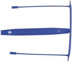 Q-Connect® E-Clip Archivbinder - 8 cm, 100 Stück, blau Abheftbügel blau 100 Stück 80 mm