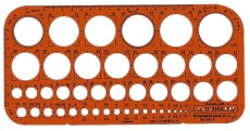 Standardgraph Kreisschablone Ø 1-36 mm (45 Kreise) Schablone