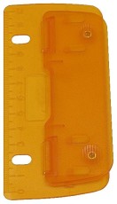 WEDO® Taschenlocher - zum abheften, ice-orange, Kunststoff, Blister Locher ice-orange 2 Blatt