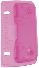 WEDO® Taschenlocher - zum abheften, ice-pink, Kunststoff, Blister Locher ice-pink 2 Blatt
