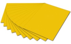 Folia Fotokarton - 50 x 70 cm, goldgelb Mindestabnahmemenge - 10 Blatt. Fotokarton goldgelb 300 g/qm