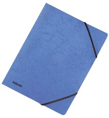 Esselte Eckspanner - A4, Primärkarton, blau Eckspanner blau A4 Gummizug 250 Blatt 232 mm