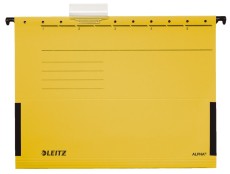 Leitz 1986 Hängetasche ALPHA® - seitlich mit Fröschen, Pendarec-Karton, gelb Hängetasche gelb A4