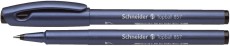 Schneider Tintenroller Topball 857 - stahlblau/schwarz, 0,6 mm, mit Kappe Tintenroller schwarz