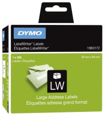 Dymo® LabelWriter Etikettenrolle - Standardetiketten, 36 x 89 mm, weiß Thermoetiketten Papier