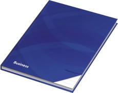 RNK Verlag Notizbuch Business - A5, Hardcover, liniert 96 Blatt, blau Kladde Business blau A5