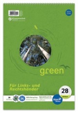 Staufen® green Spiralblock - LIN28, A4, 80 Blatt, 70 g/qm, Links/Rechtshänder Spiralblock A4