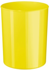 HAN Papierkorb i-Line - 13 Liter, hochglänzend, rund, New Colours gelb Papierkorb i-Line gelb 13 l