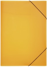 Pagna® Gummizugmappe Lucy Basic - A4, gelb, PP, 3 Einschlagklappen Dreiflügelmappe A4 gelb 245 mm