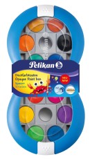 Pelikan® Farbkasten Space+ blau, 12 Farben inkl. 7,5 ml Deckweiß Farbkasten blau