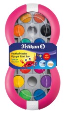 Pelikan® Farbkasten Space+ magenta, 12 Farben inkl. 7,5 ml Deckweiß Farbkasten magenta