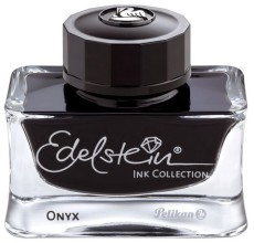 Pelikan® Edelstein® Ink - 50 ml Glasflacon, onyx (schwarz) Tinte onyx (schwarz) 50 ml Glasflacon
