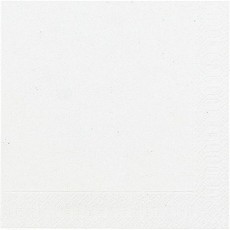 Duni Cocktail-Servietten 3lagig Tissue Uni weiß, 24 x 24 cm, 20 Stück Servietten weiß 24 x 24 cm