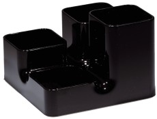 arlac® Bürobutler - schwarz Bürobutler 4 schwarz Polystyrol 130 mm 90 mm