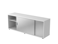 Sideboard 1,5OH beids.nutzbar Weiß/Silber