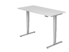 Sitz-Steh-Schreibtisch el.160x80cm Weiß