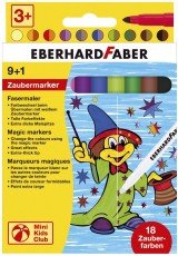 Eberhard Faber Zaubermarker - 10er Kartonetui Faserschreiberetui 18 Zauberfarben 1 - 2 mm Rundspitze