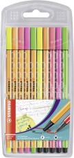 STABILO® Fineliner & Filzstifte - point 88® + Pen 68 - 10er Pack - Neonfarben Finelineretui
