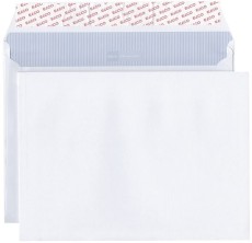Elco Versandtasche documento - C4 plus, weiß, 120 g/qm, Haftklebung, 20 mm Seitenfalte weiß 20 mm